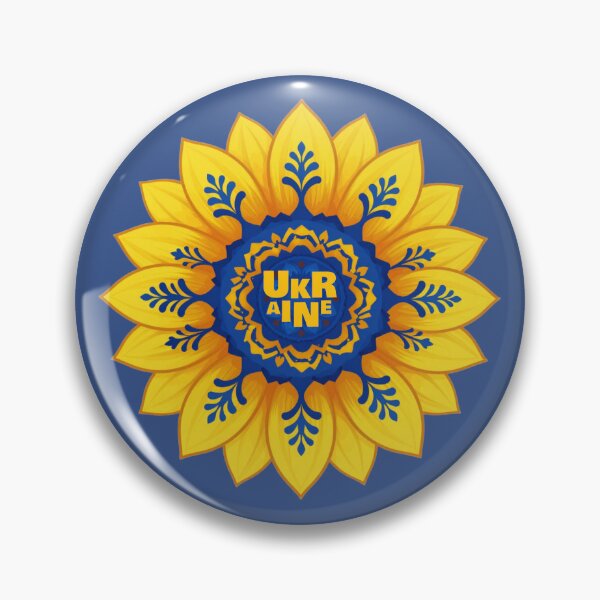 Item preview, Stand with Ukraine Sunflower blue yellow flag  designed and sold by Artycom.