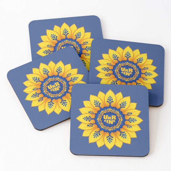 Item preview, Stand with Ukraine Sunflower blue yellow flag  designed and sold by Artycom.