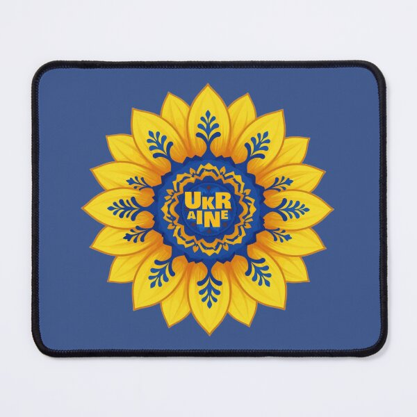 Item preview, Stand with Ukraine Sunflower blue yellow flag  designed and sold by Artycom.