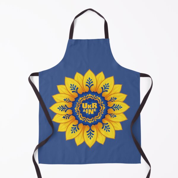 Item preview, Stand with Ukraine Sunflower blue yellow flag designed and sold by Artycom.