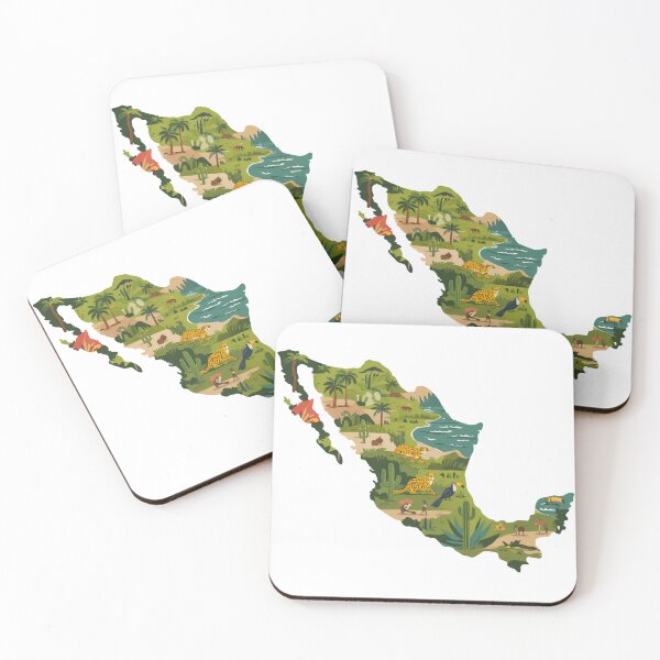 Item preview, Mexico Wildlife Map  designed and sold by MKDSN.