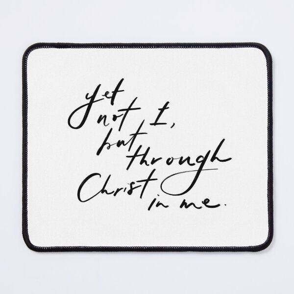 Item preview, Yet Not I But Through Christ In Me | Hand Lettered | Christian Typography designed and sold by zoemily.