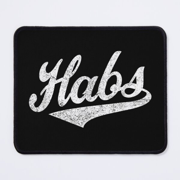 Item preview, Retro Vintage Habs Distressed Typography Script Font Ice Hockey Fan designed and sold by GalenoHenley.