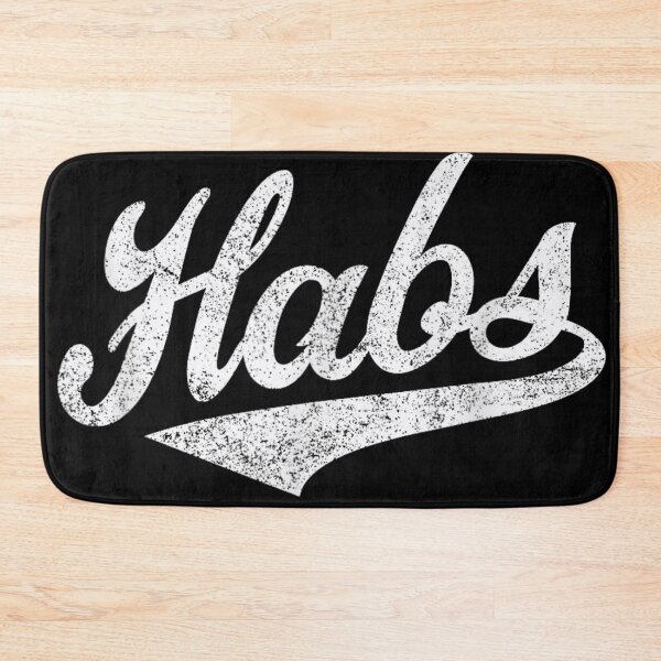 Item preview, Retro Vintage Habs Distressed Typography Script Font Ice Hockey Fan designed and sold by GalenoHenley.