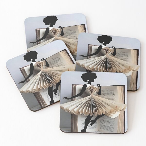 Item preview, Black Woman Book Dancer Art designed and sold by vogelnerves.