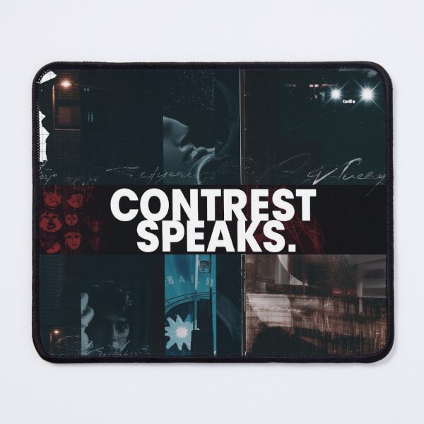 Item preview, Contrest Speaks Dark Grunge Collage Aesthetic Cinematic Noir Art designed and sold by ConfuseLab Alt.