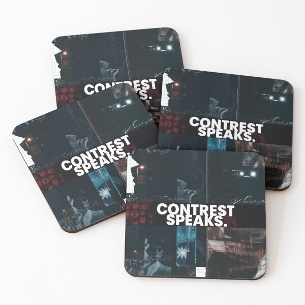 Item preview, Contrest Speaks Dark Grunge Collage Aesthetic Cinematic Noir Art designed and sold by ConfuseLab Alt.