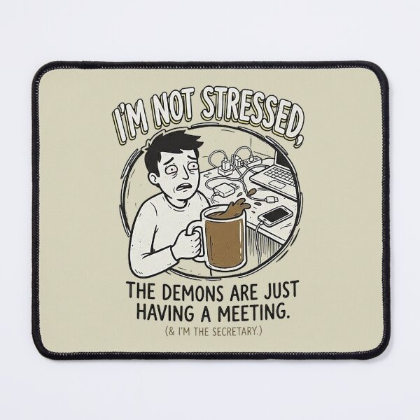 Item preview, I'm Not Stressed, The Demons Are Having A Meeting Meme designed and sold by GrabaHuk.