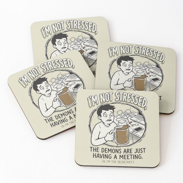 Item preview, I'm Not Stressed, The Demons Are Having A Meeting Meme designed and sold by GrabaHuk.