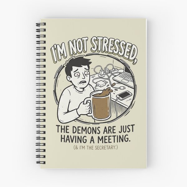 Item preview, I'm Not Stressed, The Demons Are Having A Meeting Meme designed and sold by GrabaHuk.