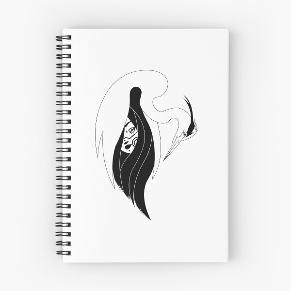 Item preview, The Girl and the Heron (black and white edition) designed and sold by Juliette Lancien.