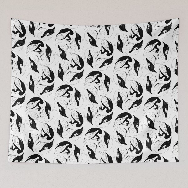 Item preview, The Girl and the Heron (black and white edition) designed and sold by Juliette Lancien.