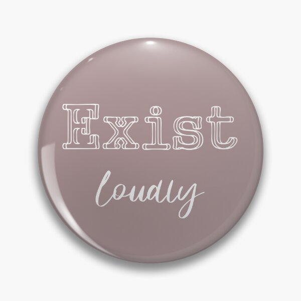 Item preview, Exist Loudly White designed and sold by QukiDesign.