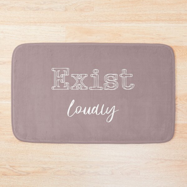 Item preview, Exist Loudly White designed and sold by QukiDesign.