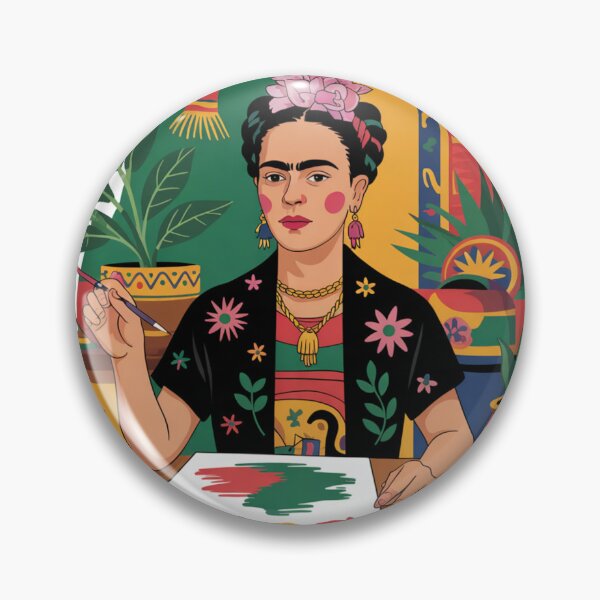 Item preview, Frida Kahlo Inspired Artist Portrait designed and sold by MKDSN.