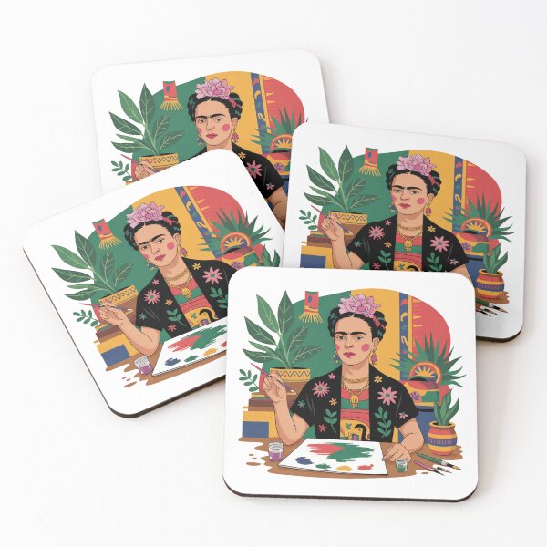 Item preview, Frida Kahlo Inspired Artist Portrait designed and sold by MKDSN.