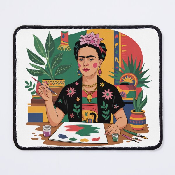 Item preview, Frida Kahlo Inspired Artist Portrait designed and sold by MKDSN.