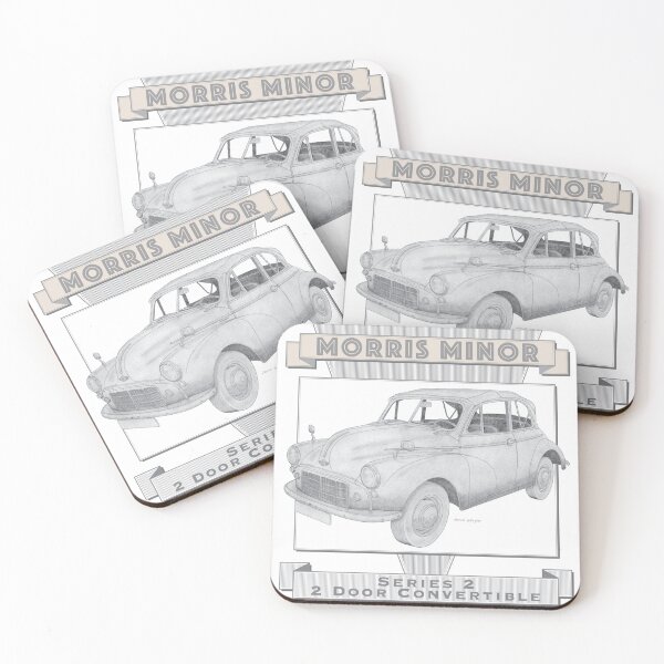 Item preview, Morris Minor Series 2 Convertible Hand-drawn designed and sold by Classic Car Art Drawings.