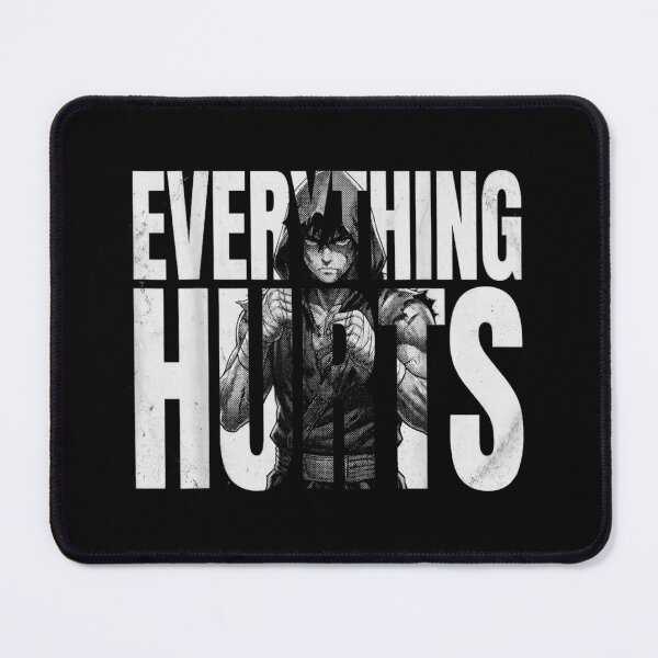 Item preview, Everything Hurts Anime Boxer Gym Motivation Aesthetic Manga Workout Fitness designed and sold by GalenoHenley.