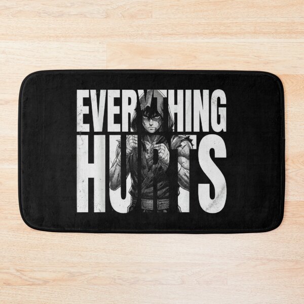 Item preview, Everything Hurts Anime Boxer Gym Motivation Aesthetic Manga Workout Fitness designed and sold by GalenoHenley.