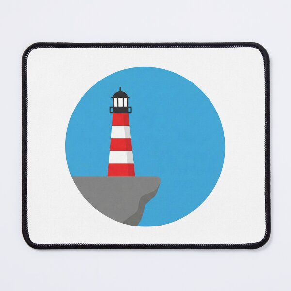 Item preview, Minimalist Coastal Lighthouse Cliff Graphic designed and sold by Opal Aura .