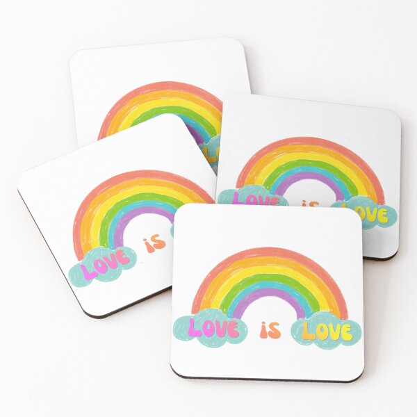 Item preview, Retro Love Is Love Rainbow Pride designed and sold by Snowy Studio Designs.