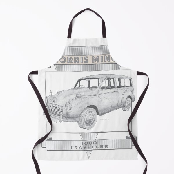 Item preview, Morris Minor 1000 Traveller Hand-drawn designed and sold by Classic Car Art Drawings.