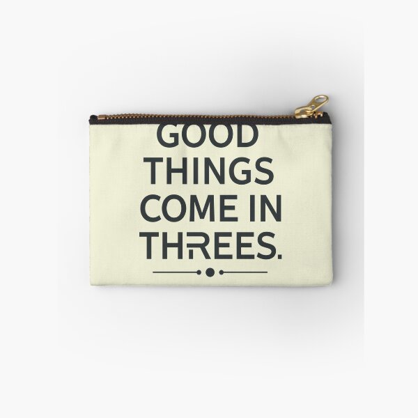Item preview, Good Things Come In Threes Minimalist Modern Typography Quote Aesthetic designed and sold by ConfuseLab Alt.