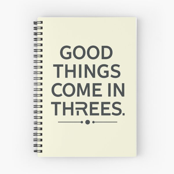 Item preview, Good Things Come In Threes Minimalist Modern Typography Quote Aesthetic designed and sold by ConfuseLab Alt.