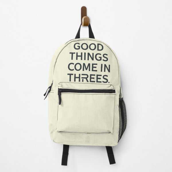 Item preview, Good Things Come In Threes Minimalist Modern Typography Quote Aesthetic designed and sold by ConfuseLab Shop.