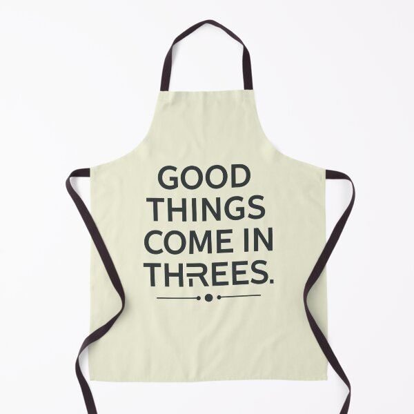 Item preview, Good Things Come In Threes Minimalist Modern Typography Quote Aesthetic designed and sold by ConfuseLab Shop.