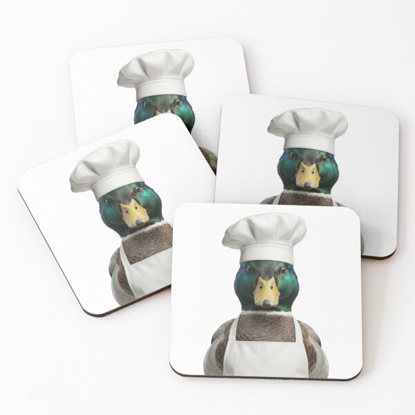 Item preview, Funny Mallard Duck Chef Realistic Animal Cooking Humor Art designed and sold by LazyOwlStore.