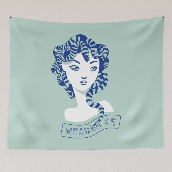 Item preview, Medusa Me (blue edition) designed and sold by Juliette Lancien.