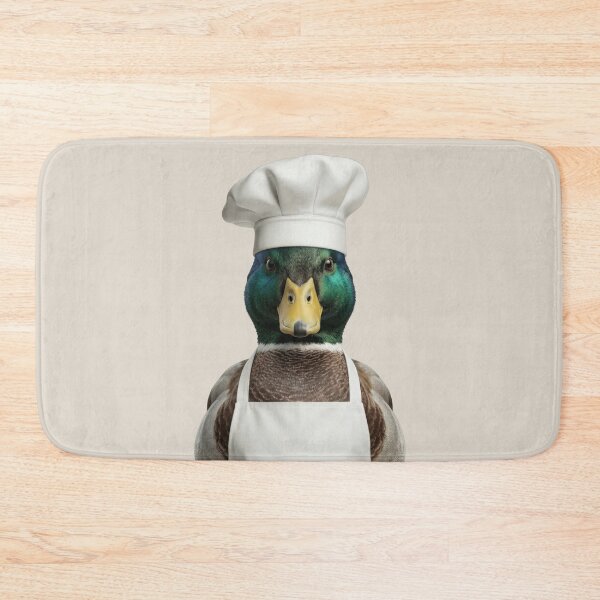 Item preview, Funny Mallard Duck Chef Realistic Animal Cooking Humor Art designed and sold by LazyOwlStore.