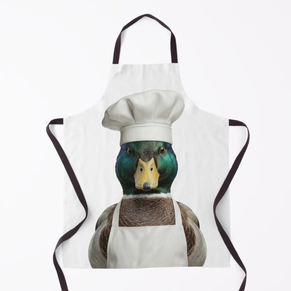 Item preview, Funny Mallard Duck Chef Realistic Animal Cooking Humor Art designed and sold by LazyOwlStore.