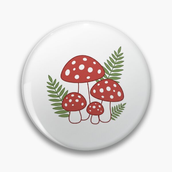 Item preview, Cottagecore Red Fly Agaric Mushroom and Ferns designed and sold by Opal Aura .