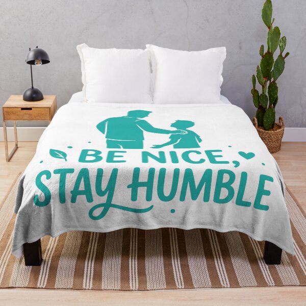 Item preview, Be Nice Stay Humble → Minimalist Positive Affirmation designed and sold by YOU SHOP NOW.