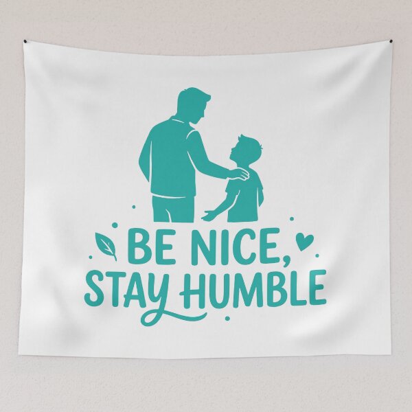 Item preview, Be Nice Stay Humble → Minimalist Positive Affirmation designed and sold by YOU SHOP NOW.