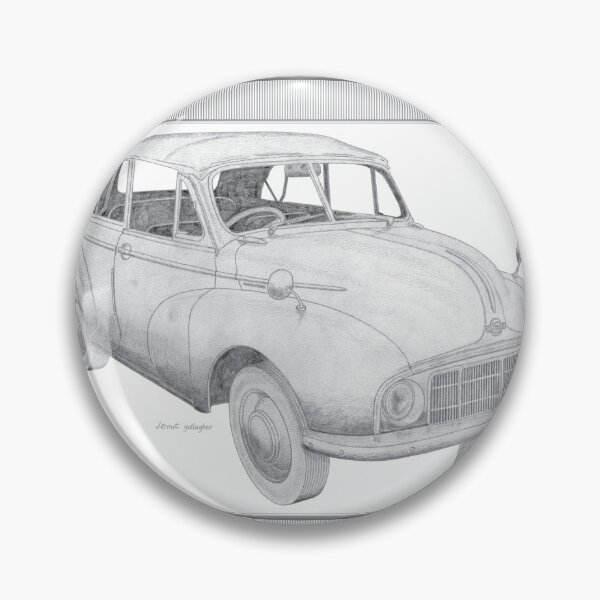 Item preview, Morris Minor Series MM Convertible Hand-drawn designed and sold by Classic Car Art Drawings.