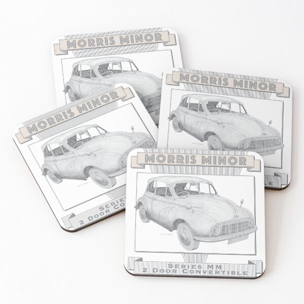 Item preview, Morris Minor Series MM Convertible Hand-drawn designed and sold by Classic Car Art Drawings.