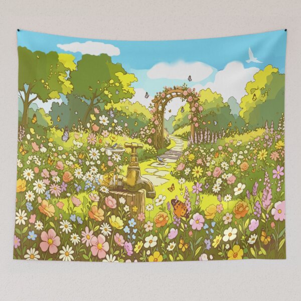 Item preview, Cottage Garden Sanctuary  designed and sold by Printfantasia .