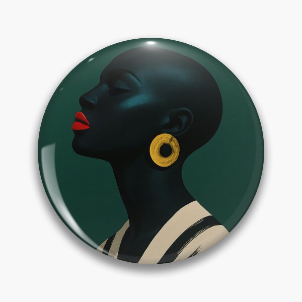 Item preview, Elegant Black Woman Portrait Art designed and sold by vogelnerves.
