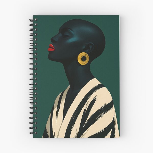 Item preview, Elegant Black Woman Portrait Art designed and sold by vogelnerves.