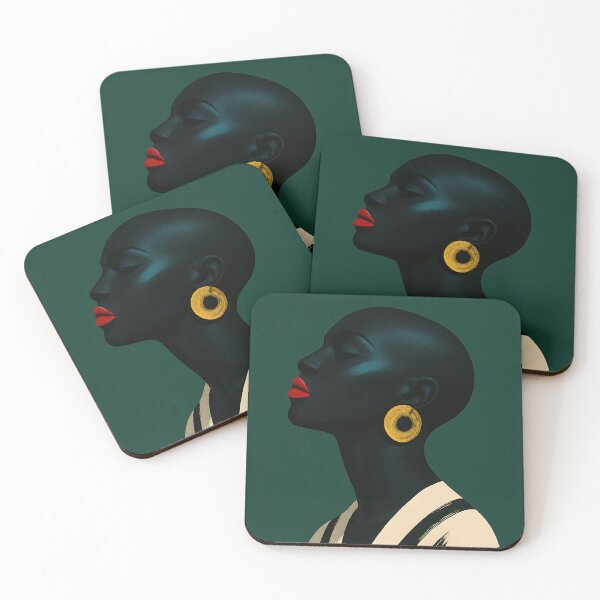 Item preview, Elegant Black Woman Portrait Art designed and sold by vogelnerves.