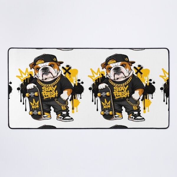 Item preview, Street Style Bulldog Skater Main Tag designed and sold by StickersHul.