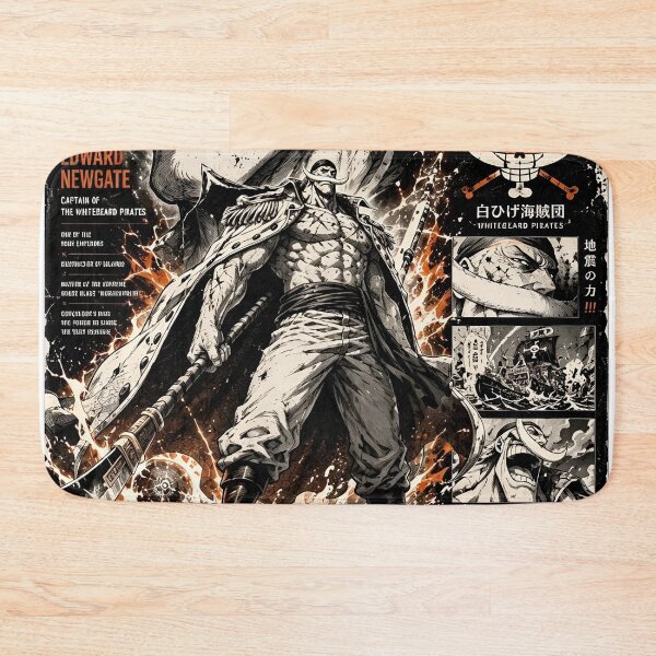 Item preview, Whitebeard One Piece Poster – Edward Newgate Anime, Strongest Man in the World Manga, Whitebeard Pirates  designed and sold by Dyan4.