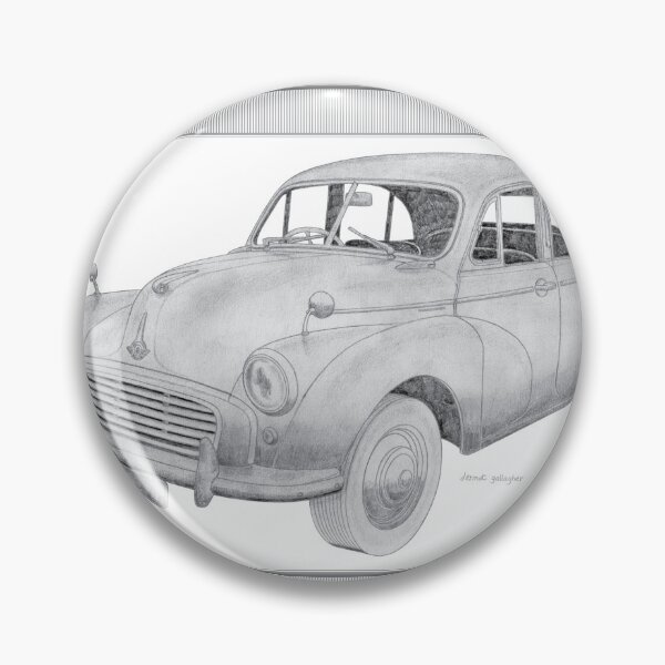 Item preview, Morris Minor Series 2 4 Door Saloon Hand-drawn designed and sold by Classic Car Art Drawings.