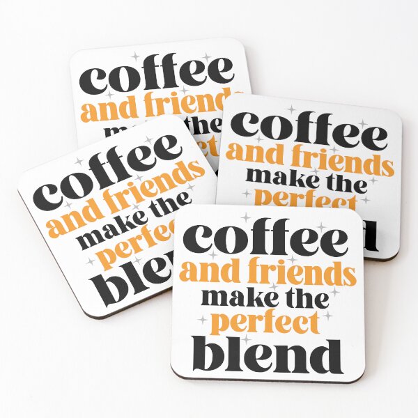 Item preview, Retro Coffee and Friends Make the Perfect Blend Typography designed and sold by FlatInkStudio.