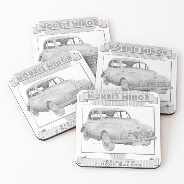 Item preview, Morris Minor Series MM 2 Door Saloon Hand-drawn designed and sold by Classic Car Art Drawings.