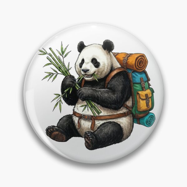 Item preview, The Adventure-Ready Panda designed and sold by orioleoutdoor.
